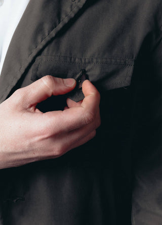 Olive Green Mens Safari Jacket