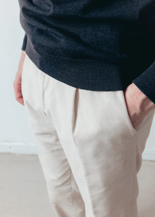 Sand Colour Corduroy Trousers