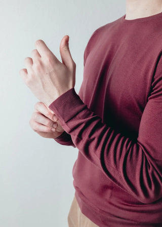 Bordeaux John Smedley Pullover
