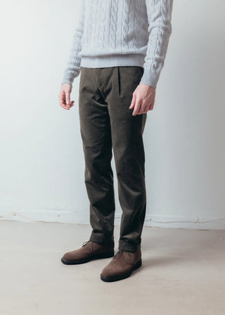 Olive Corduroy Trousers