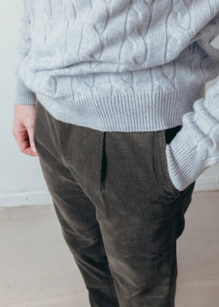Olive Corduroy Trousers