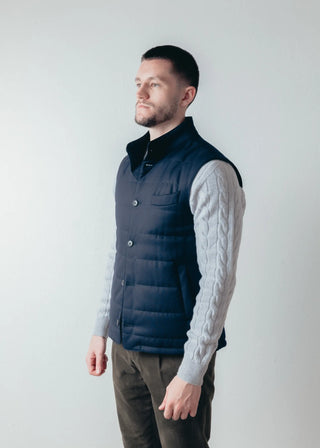 Navy Gilet