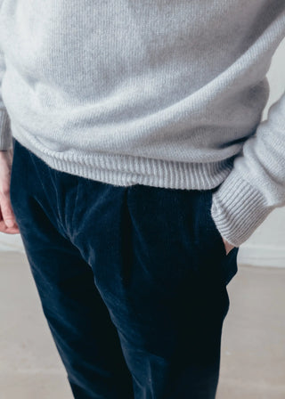 Navy Corduroy Trousers