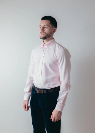 Soft Pink Oxford Button Down Shirt