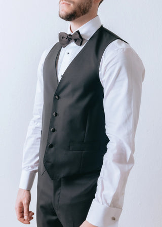 Black Dinner Suit Waistcoat