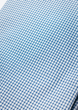 Navy Check Long Sleeve Polo