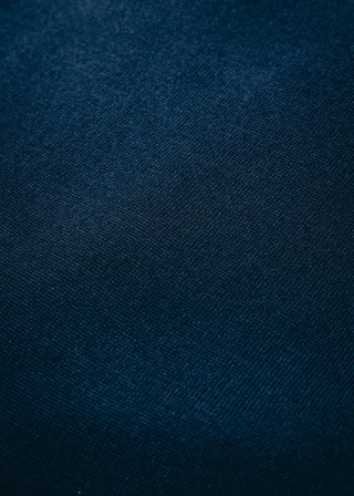 Navy Blue Merino Wool Long Sleeve Polo Shirt Mens