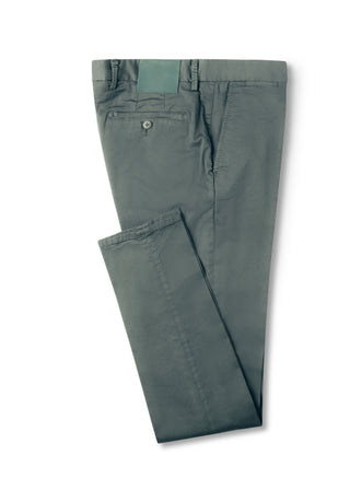 Green Sand Lightweight Cotton Washed Trousers