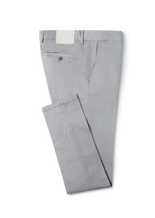 Gray Lightweight Cotton Washed Trousers