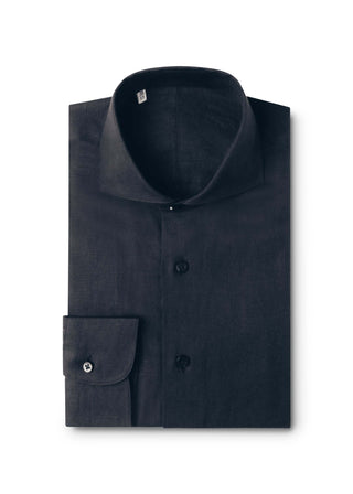 Midnight Blue Linen Shirt