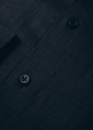 Midnight Blue Linen Shirt