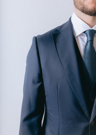 Light Navy Blue Wool Jacket