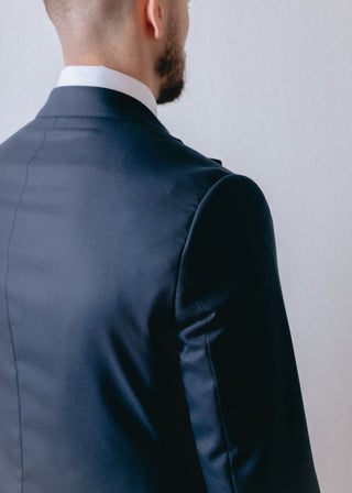 Light Navy Blue Wool Jacket