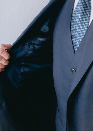 Light Navy Blue Wool Jacket