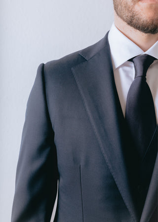 Dark Navy Blue Wool Jacket