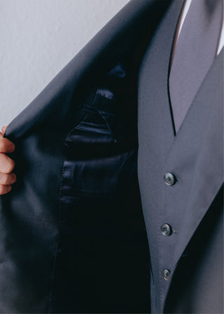 Dark Navy Blue Wool Jacket