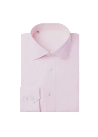 Soft Pink End-on-end Cotton Shirt