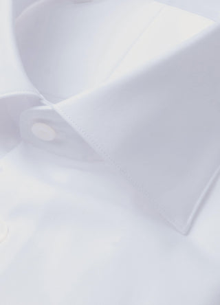 White Twill Shirt Button Cuff