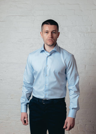 Sky Blue Hounds Tooth