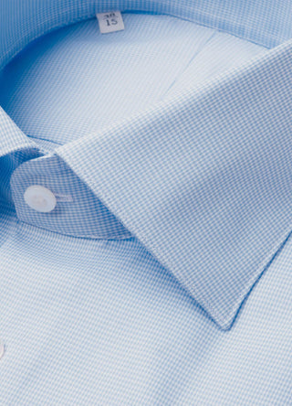 Sky Blue Hounds Tooth