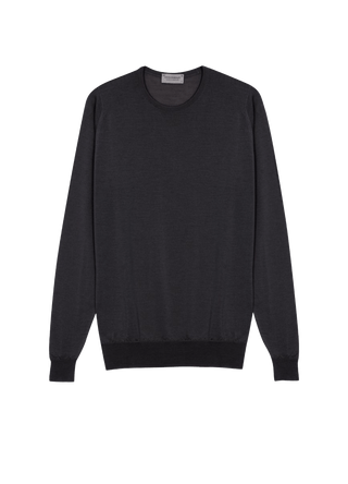 Slate Gray Extra Fine Merino Wool Jumper John Smedley