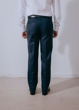 Light Navy Wool Trouser