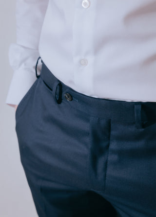 Light Navy Wool Trouser