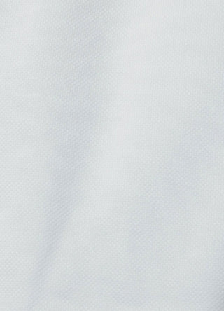 White Pique Long Sleeve Polo