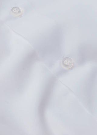 White Poplin Shirt Button Cuff