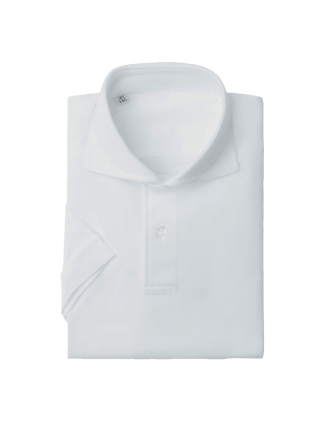 White Short Sleeve Polo