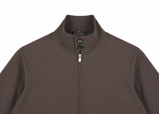 Technical Stand Collar Bomber Jacket – Brown