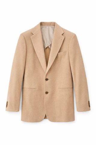 Baby Camel Hair Blazer – Loro Piana Fabric