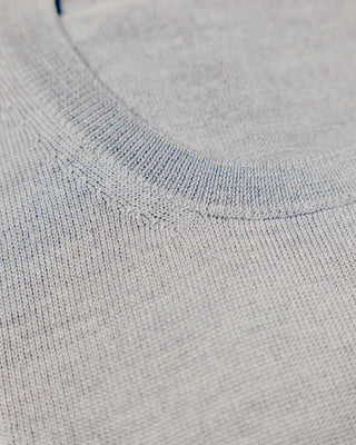 Light Grey Long Sleeve Crew Neck Merino Jumper