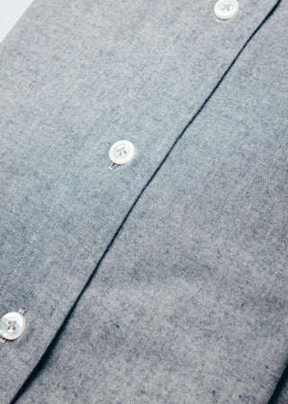 Blue - Grey Cotton Flannel Shirt