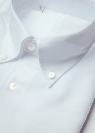 White Cotton Long Sleeve Polo