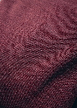 Burgundy Long Sleeve Polo Knit