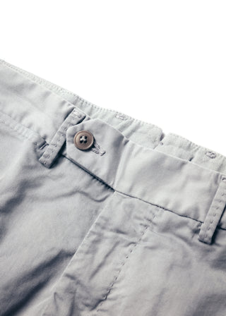 Gray Lightweight Cotton Washed Trousers