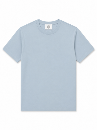 Light blue t-shirt on a white background