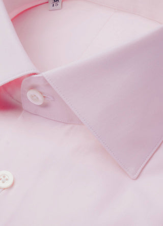 Soft Pink End-on-end Cotton Shirt