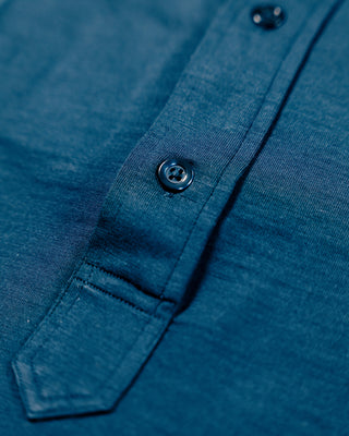 Navy Jersey Popover Shirt