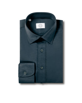 Dark Green Jersey Popover Shirt