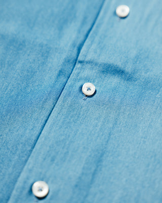 Washed Cotton Denim Shirt – Sky Blue