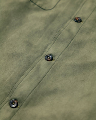 Sueded Technical Shirt Jacket – Olive