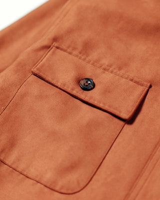 Sueded Technical Shirt Jacket - Tobacco