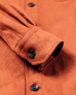 Sueded Technical Shirt Jacket - Tobacco