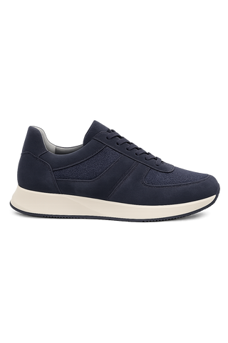 Suede Runner Trainers - Midnight Blue