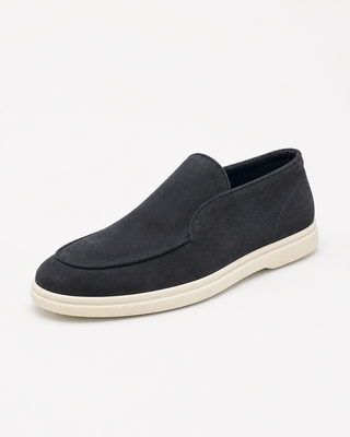 Mid Top Suede Slip-On Loafer – Midnight Blue