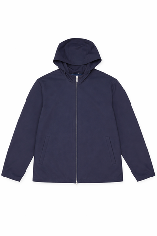 Technical Hooded Jacket – Navy