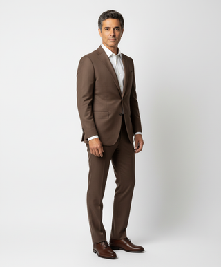 Brown Plain Tip Oxford Dress Shoe