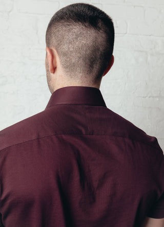 Burgundy Short Sleeve Polo